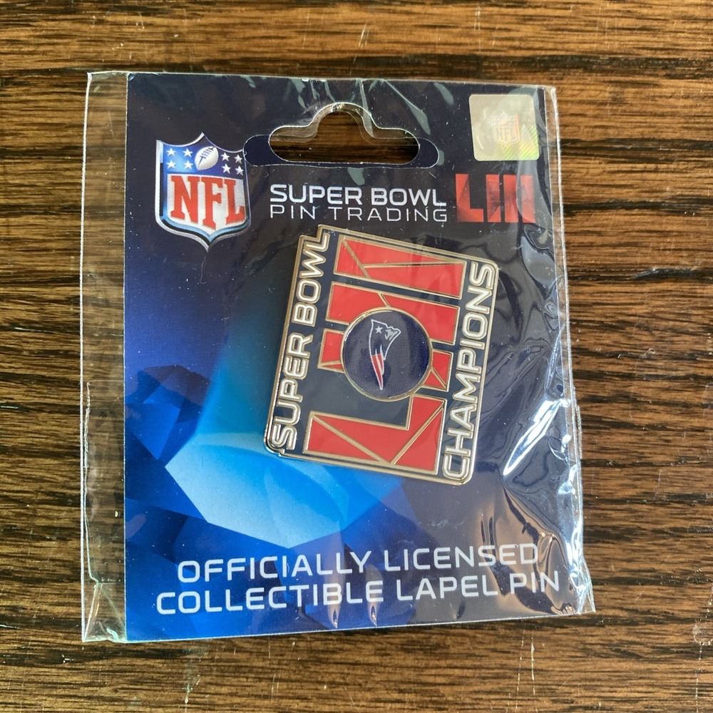 Super‎ Bowl 53 Champions New England Patriots Atlanta Georgia Lapel Pin